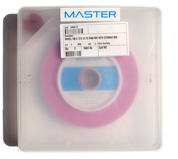 Master Grinding Wheel 150 x 13 x 31.75mm PA60 K8V - with storage box